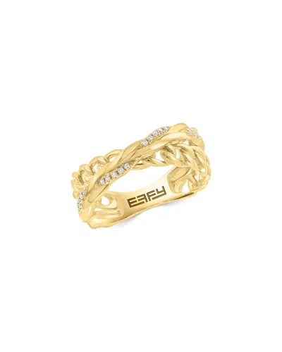 Effy Fine Jewelry 14k 0.10 Ct. Tw. Diamond Ring In Gold