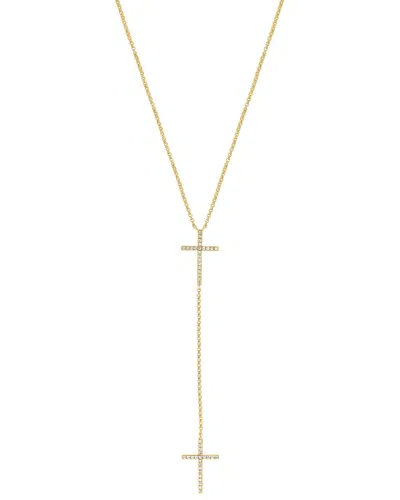 Effy Fine Jewelry 14k 0.13 Ct. Tw. Diamond Necklace In Gold
