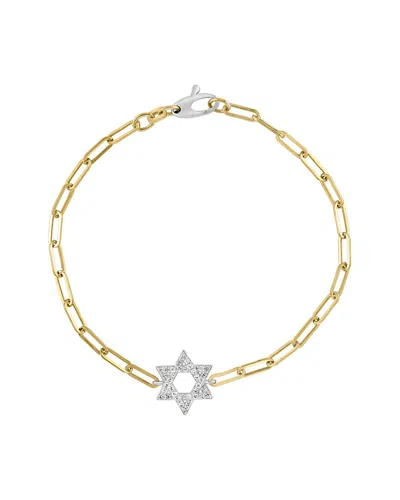 Effy Fine Jewelry 14k 0.18 Ct. Tw. Diamond Bracelet In Gold