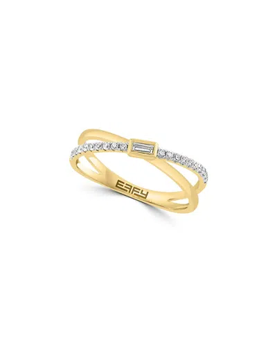 Effy Fine Jewelry 14k 0.19 Ct. Tw. Diamond Ring In Gold
