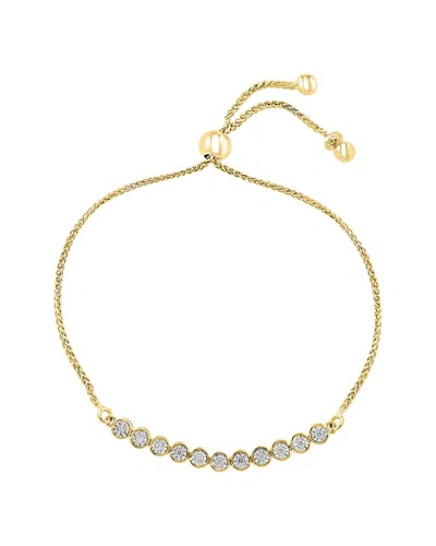 Effy Fine Jewelry 14k  0.21 Ct. Tw. Diamond  Bracelet In Gold