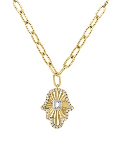 Effy Fine Jewelry 14k 0.21 Ct. Tw. Diamond Necklace In Gold
