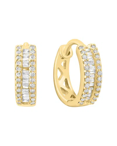 Effy Fine Jewelry 14k 0.22 Ct. Tw. Diamond Earrings In Transparent