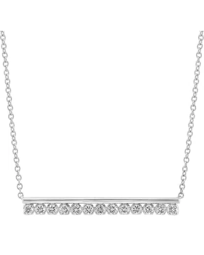 Effy Fine Jewelry 14k 0.23 Ct. Tw. Lab-grown Diamond Necklace In Metallic