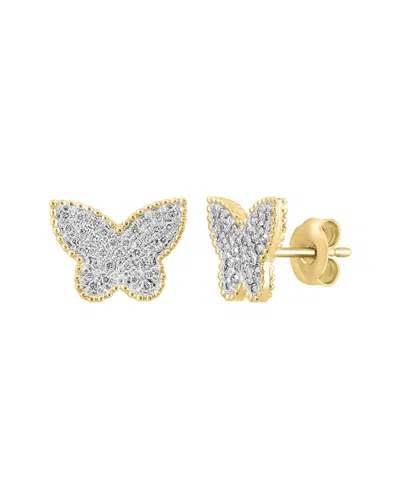 Effy Fine Jewelry 14k 0.24 Ct. Tw. Diamond Earrings In Purple