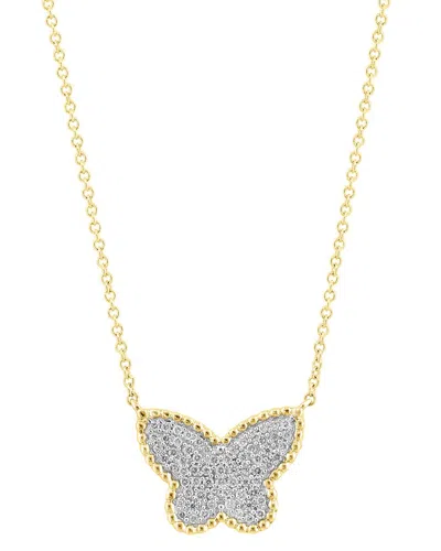 Effy Fine Jewelry 14k 0.24 Ct. Tw. Diamond Necklace In Gold