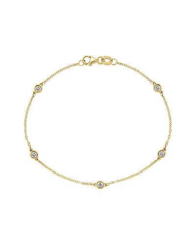 Effy Fine Jewelry 14k 0.25 Ct. Tw. Diamond Bracelet In Gold