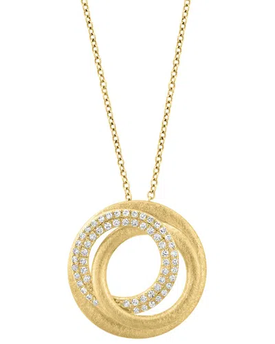 Effy Fine Jewelry 14k 0.25 Ct. Tw. Diamond Necklace In Gold