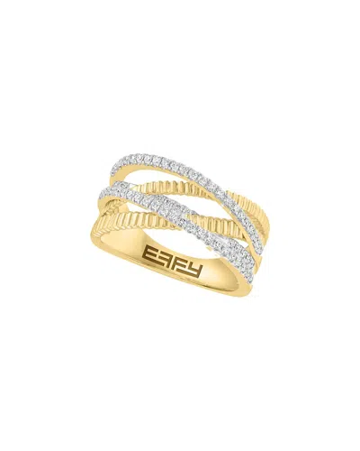 Effy Fine Jewelry 14k 0.26 Ct. Tw. Diamond Ring In Multi