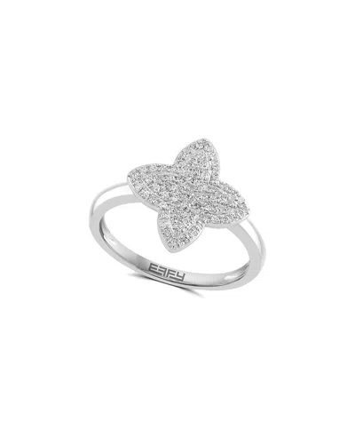 Effy Fine Jewelry 14k 0.27 Ct. Tw. Diamond Ring In Metallic