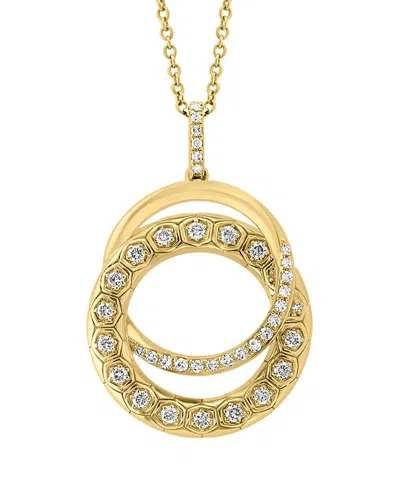 Effy Fine Jewelry 14k 0.36 Ct. Tw. Diamond Necklace In Gold