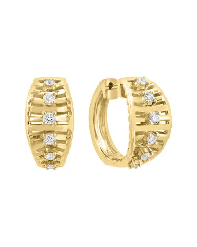 Effy Fine Jewelry 14k 0.41 Ct. Tw. Diamond Earrings In Gold