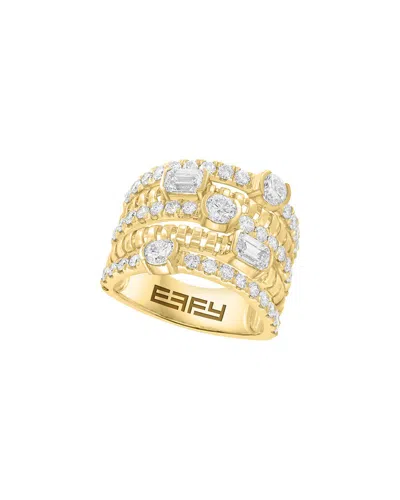 Effy Fine Jewelry 14k 0.41 Ct. Tw. Lab-grown Diamond Ring In Multi