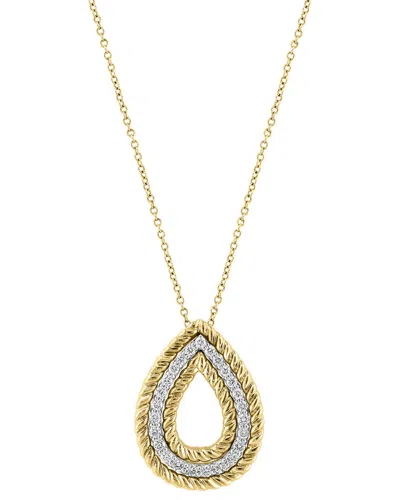 Effy Fine Jewelry 14k 0.43 Ct. Tw. Diamond Necklace In Gold