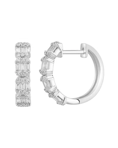 Effy Fine Jewelry 14k 0.44 Ct. Tw. Diamond Earrings In Metallic
