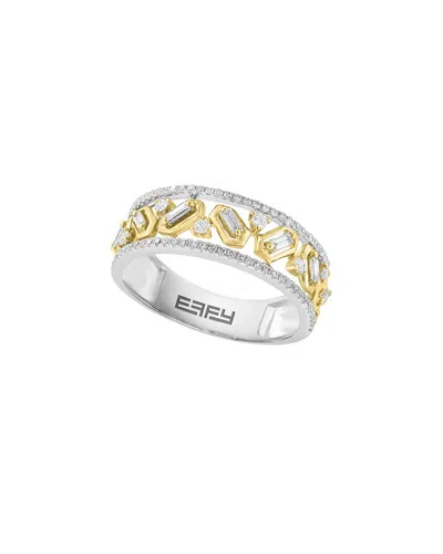 Effy Fine Jewelry 14k 0.45 Ct. Tw. Diamond Ring In Silver