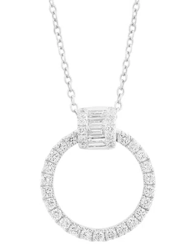 Effy Fine Jewelry 14k 0.47 Ct. Tw. Diamond Necklace In Metallic
