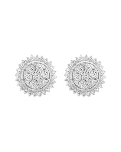 Effy Fine Jewelry 14k 0.49 Ct. Tw. Diamond Earrings In Metallic