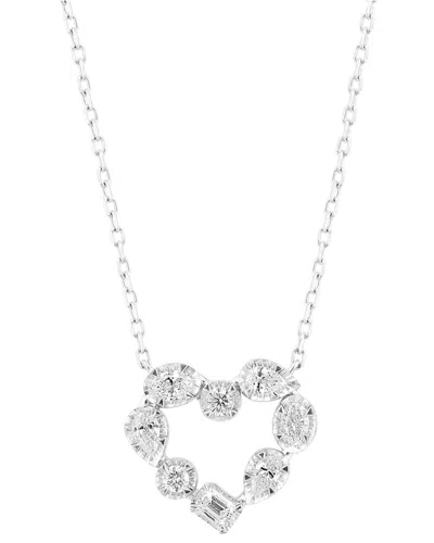 Effy Fine Jewelry 14k 0.49 Ct. Tw. Diamond Necklace In Metallic