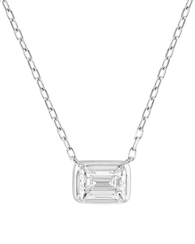 Effy Fine Jewelry 14k 0.49 Ct. Tw. Lab-grown Diamond Necklace In Metallic