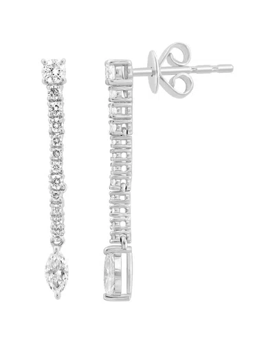 Effy Fine Jewelry 14k 0.53 Ct. Tw. Diamond Earrings In Transparent