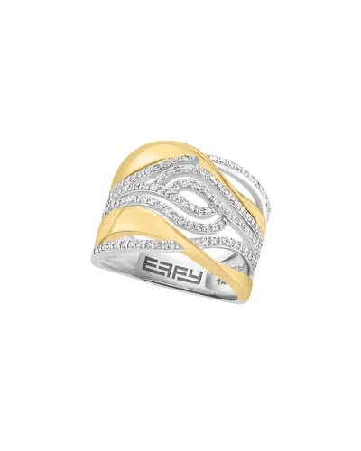 Effy Fine Jewelry 14k 0.55 Ct. Tw. Diamond Ring In Metallic