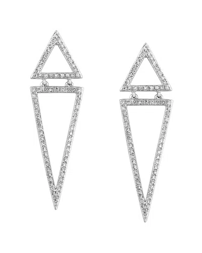 Effy Fine Jewelry 14k 0.59 Ct. Tw. Diamond Drop Earrings In Metallic