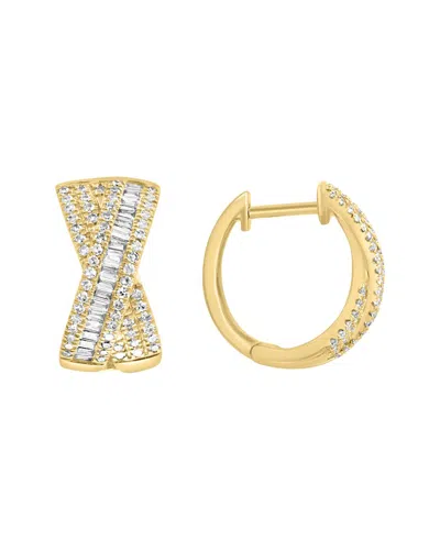 Effy Fine Jewelry 14k 0.60 Ct. Tw. Diamond Earrings In Metallic