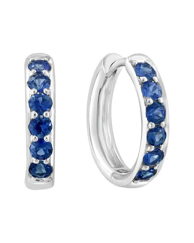 Effy Fine Jewelry 14k 0.63 Ct. Tw. Sapphire Earrings In Metallic