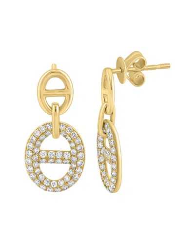 Effy Fine Jewelry 14k 0.66 Ct. Tw. Diamond Earrings In Pattern