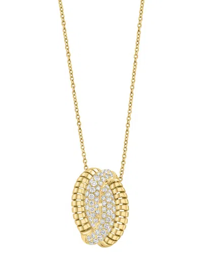 Effy Fine Jewelry 14k 0.68 Ct. Tw. Diamond Necklace In Multi