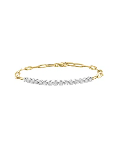 Effy Fine Jewelry 14k 0.72 Ct. Tw. Lab-grown Diamond Bracelet In Gold