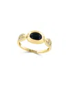 Effy Fine Jewelry 14k 0.77 Ct. Tw. Diamond & Onyx Ring In Gold