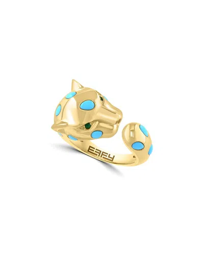 Effy Fine Jewelry 14k 0.95 Ct. Tw. Turquoise Ring In Multi