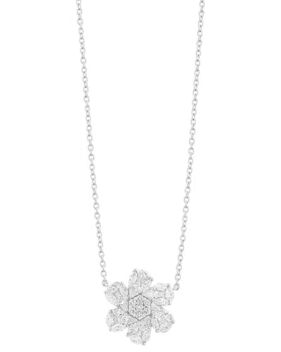 Effy Fine Jewelry 14k 0.96 Ct. Tw. Diamond Necklace In Metallic