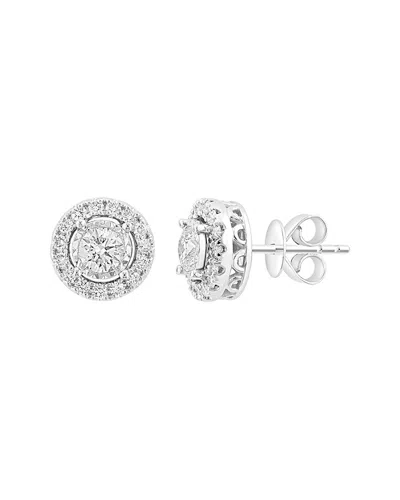 Effy Fine Jewelry 14k 0.96 Ct. Tw. Lab-grown Diamond Earrings In Metallic