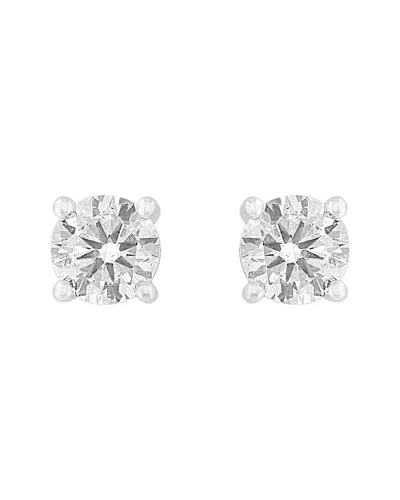 Effy Fine Jewelry 14k 0.98 Ct. Tw. Lab-grown Diamond Earrings In Metallic