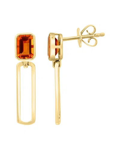 EFFY FINE JEWELRY EFFY FINE JEWELRY 14K 1.00 CT. TW. CITRINE EARRINGS