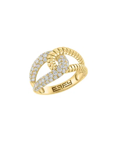 Effy Fine Jewelry 14k 1.00 Ct. Tw. Diamond Ring In Burgundy