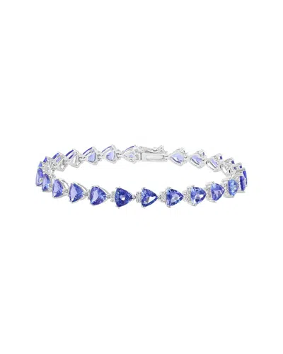 Effy Fine Jewelry 14k 10.08 Ct. Tw. Diamond & Tanzanite Bracelet In Blue