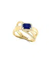Effy Fine Jewelry 14k 1.10 Ct. Tw. Diamond & Sapphire Ring