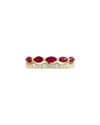 Effy Fine Jewelry 14k 1.11 Ct. Tw. Diamond & Ruby Ring In Gold