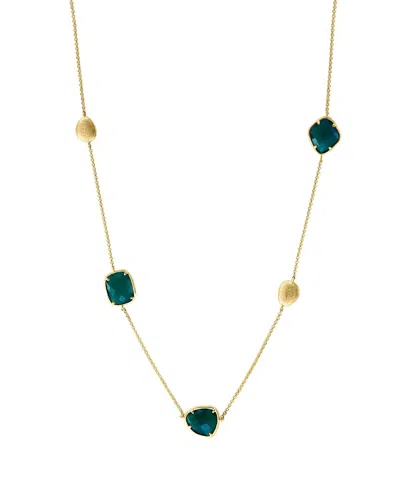 Effy Fine Jewelry 14k 11.60 Ct. Tw. Green Onyx Necklace