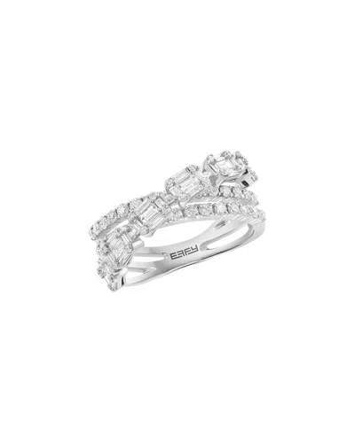 Effy Fine Jewelry 14k 1.18 Ct. Tw. Diamond Ring In Metallic