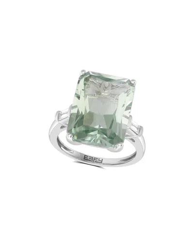 Effy Fine Jewelry 14k 12.13 Ct. Tw. Diamond & Ring In Green