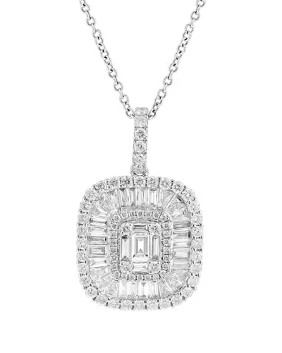 Effy Fine Jewelry 14k 1.22 Ct. Tw. Diamond Necklace In Metallic