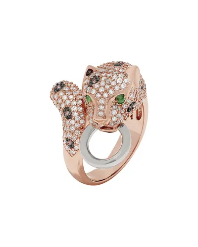 Effy Fine Jewelry 14k 1.34 Ct. Tw. Diamond & Emerald Ring In Gold