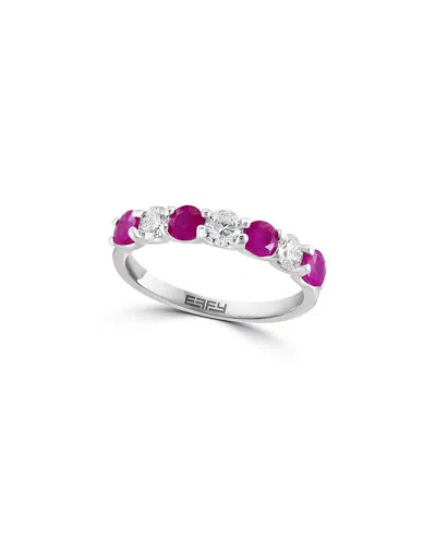 Effy Fine Jewelry 14k 1.39 Ct. Tw. Diamond & Ruby Ring