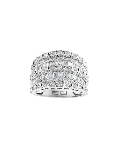 Effy Fine Jewelry 14k 1.39 Ct. Tw. Diamond Ring In Metallic
