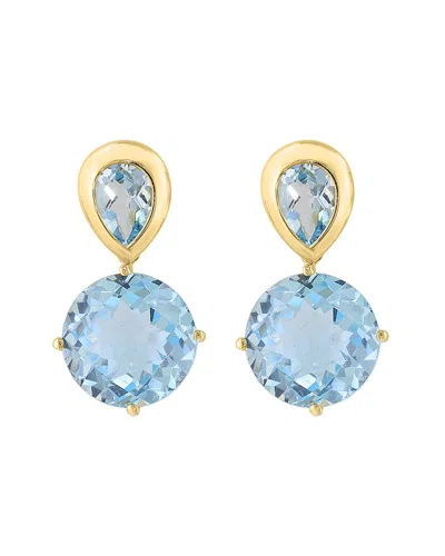 Effy Fine Jewelry 14k 13.97 Ct. Tw. Sky Blue Topaz Earrings